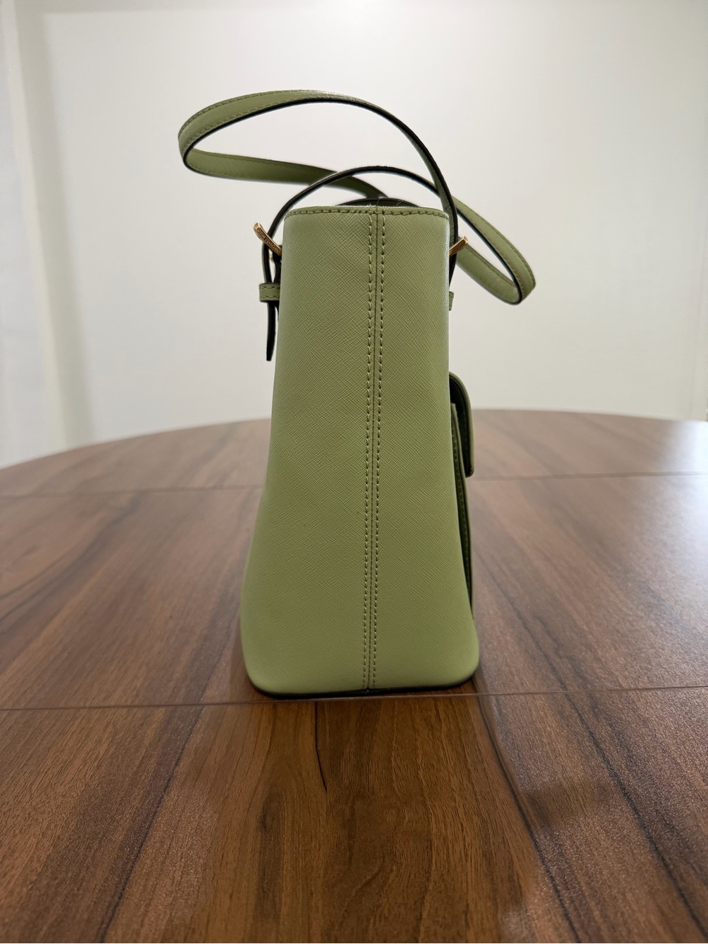 Michael Kors Jet Set Multifunction Medium Pocket Tote Bag Light Sage Green /Gold - Picture 8 of 12